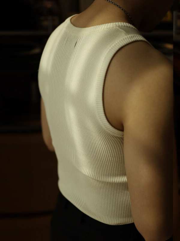 Débardeur Tricoté Homme Classique Polyvalent Casual Layering