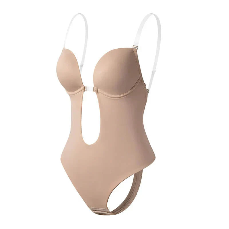 Body sculptant femme décolleté V dos nu sans coutures
