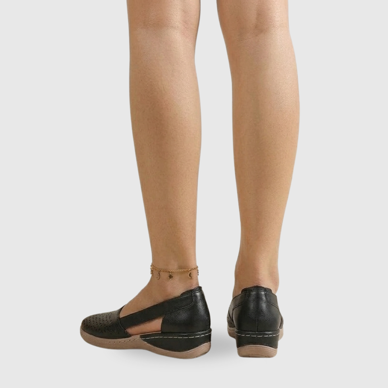 Mocassins femme ajourés semelle compensée confort marche