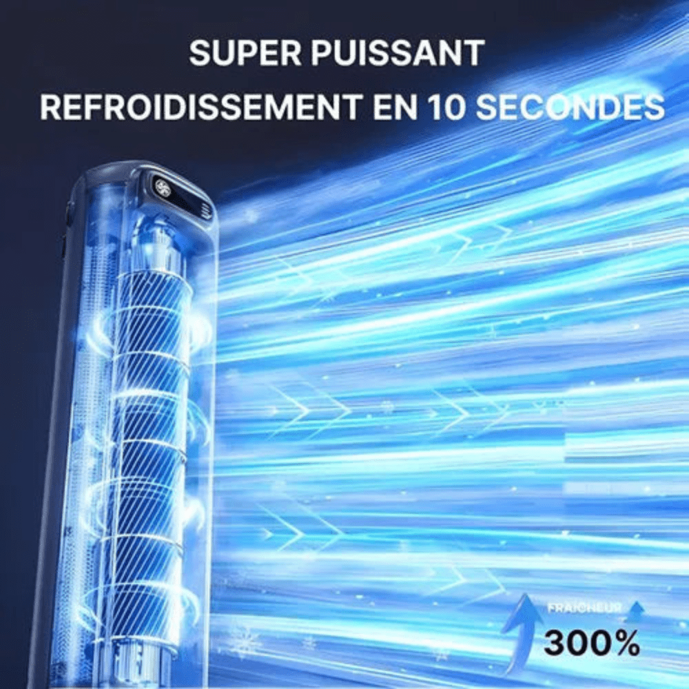 Ventilateur de Bureau Rechargeable Silencieux – Ventilateur Portable Compact 3 Vitesses