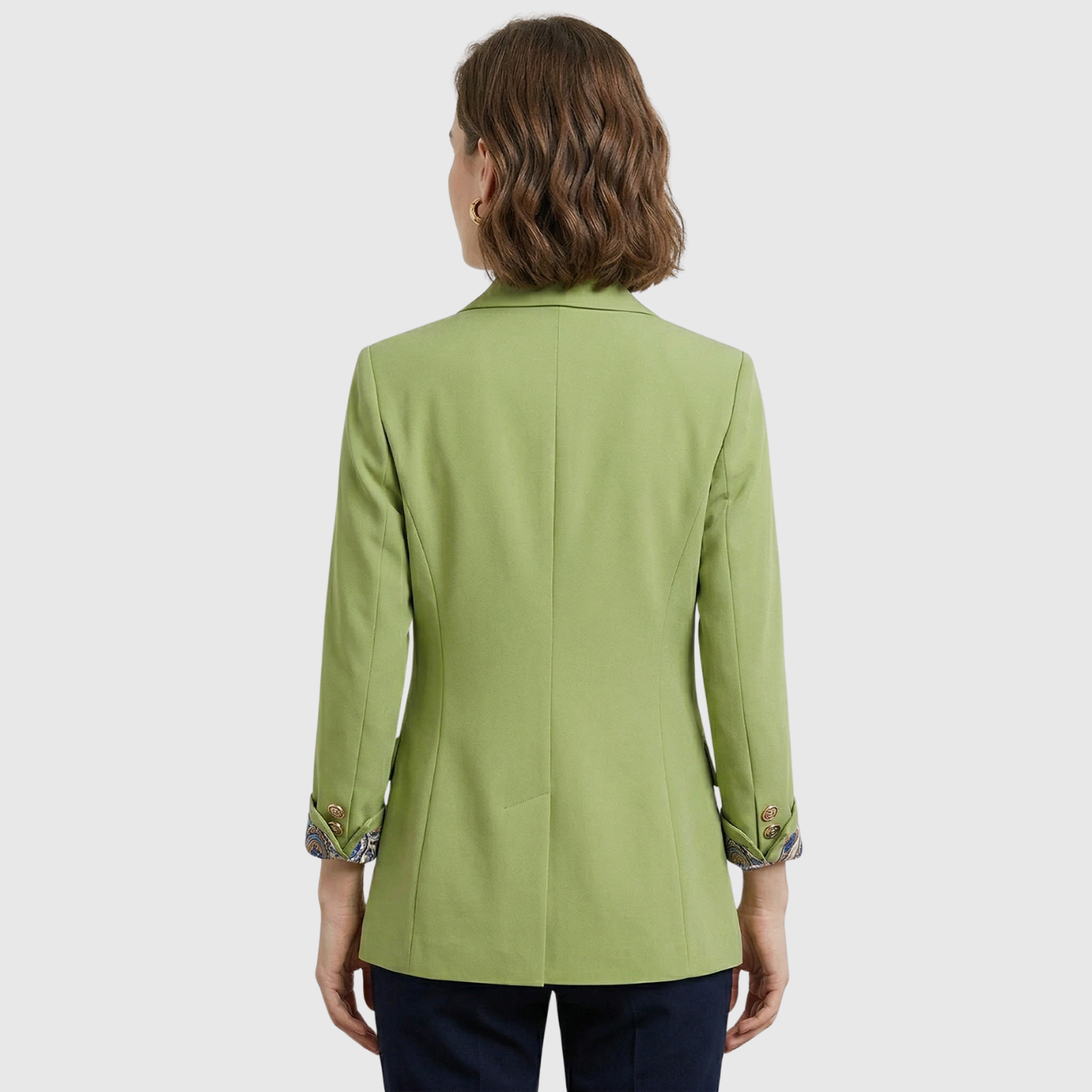 Blazer femme coupe structurée cintrée fermeture boutonnée veste tailleur