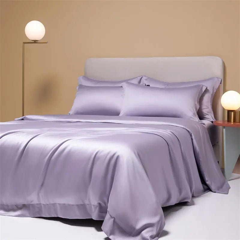 Housse de Couette Rafraîchissante en Fibre de Bambou – Parure de Lit Été (+ 2 Taies)
