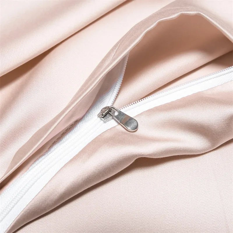 Housse de Couette Rafraîchissante en Fibre de Bambou – Parure de Lit Été (+ 2 Taies)