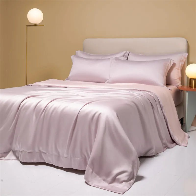 Housse de Couette Rafraîchissante en Fibre de Bambou – Parure de Lit Été (+ 2 Taies)