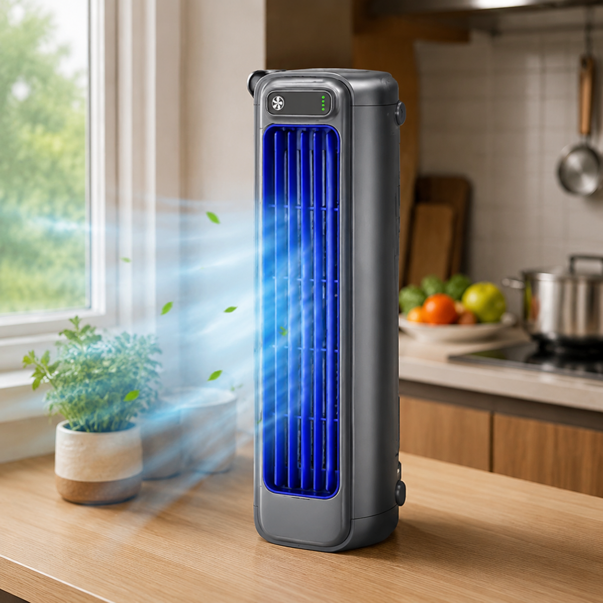 Ventilateur de Bureau Rechargeable Silencieux – Ventilateur Portable Compact 3 Vitesses