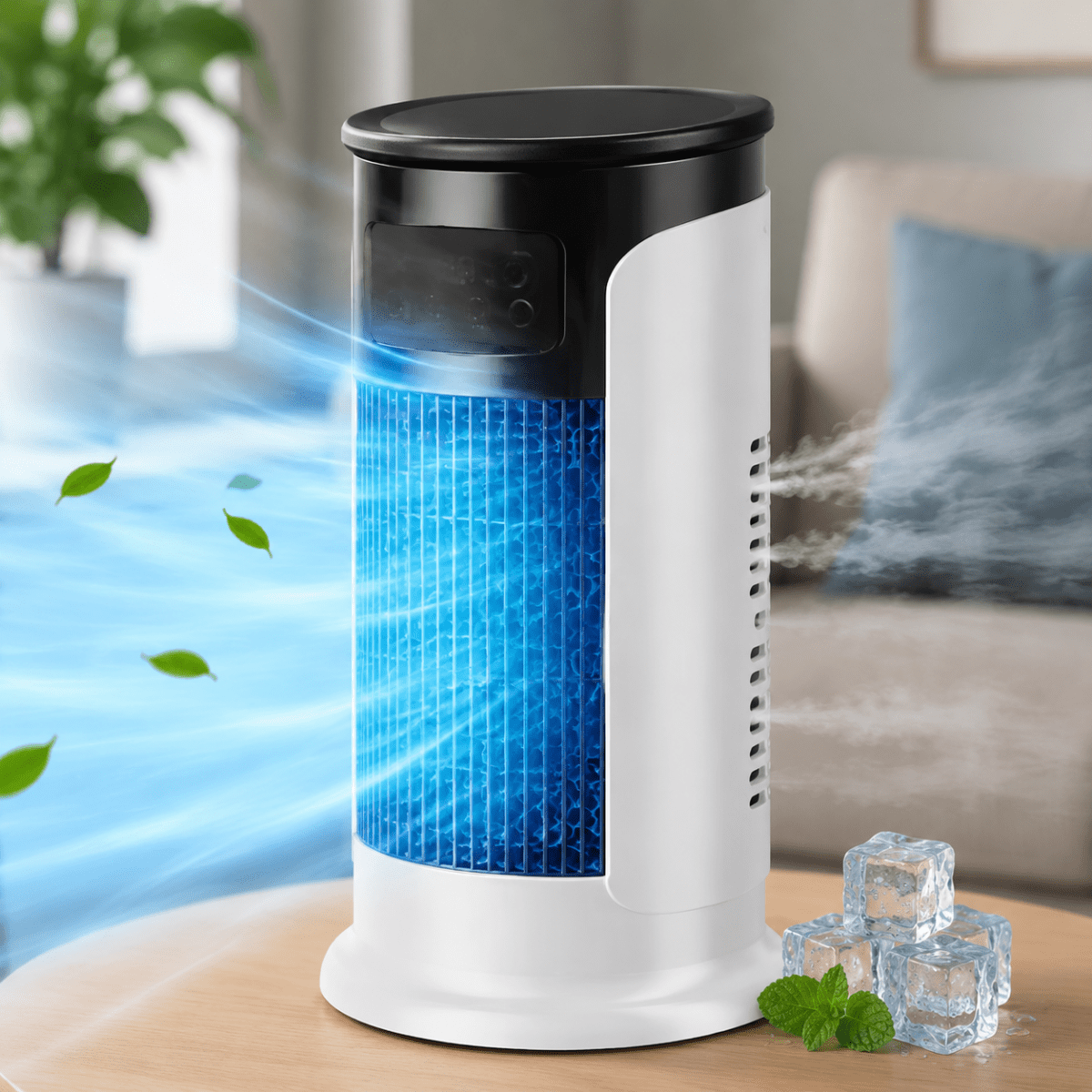 Rafraîchisseur d'Air Évaporatif Portable 6 Vitesses – Ventilateur Silencieux Bureau & Chambre