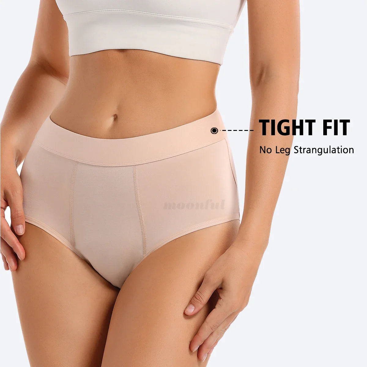 Culottes menstruelles flux abondant lot 3 pièces taille haute