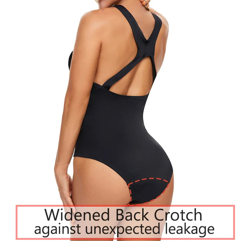Maillot de bain période une pièce doublure coton femme