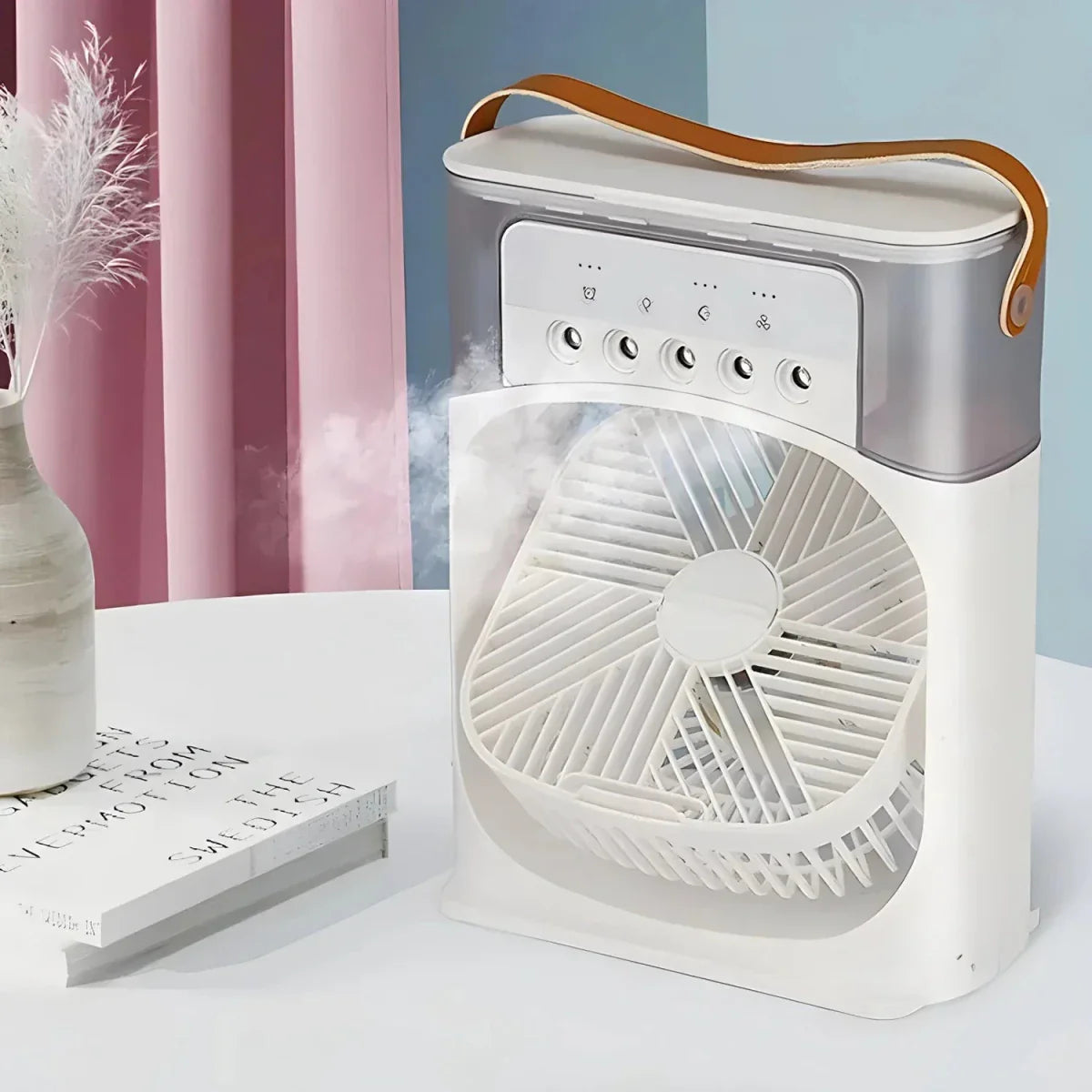 Ventilateur Rafraîchisseur USB – Humidificateur d'Air Portable Rechargeable