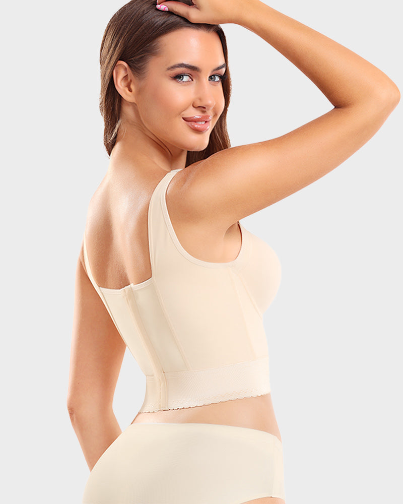 Soutien-gorge longline sculptant armatures push-up femme