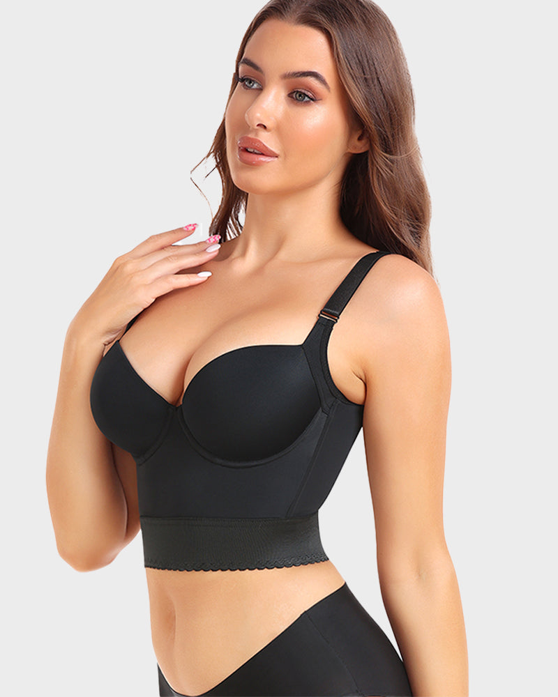 Soutien-gorge longline sculptant armatures push-up femme