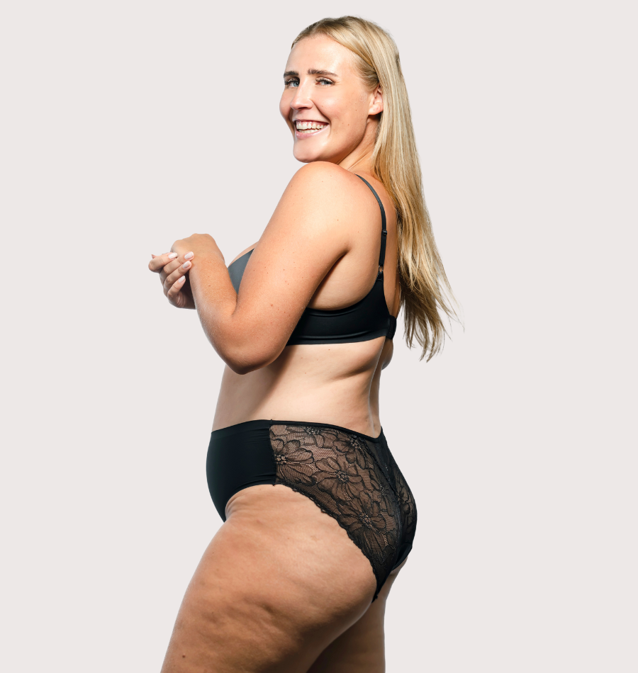 Culotte menstruelle imprimé floral absorbante élégante femme