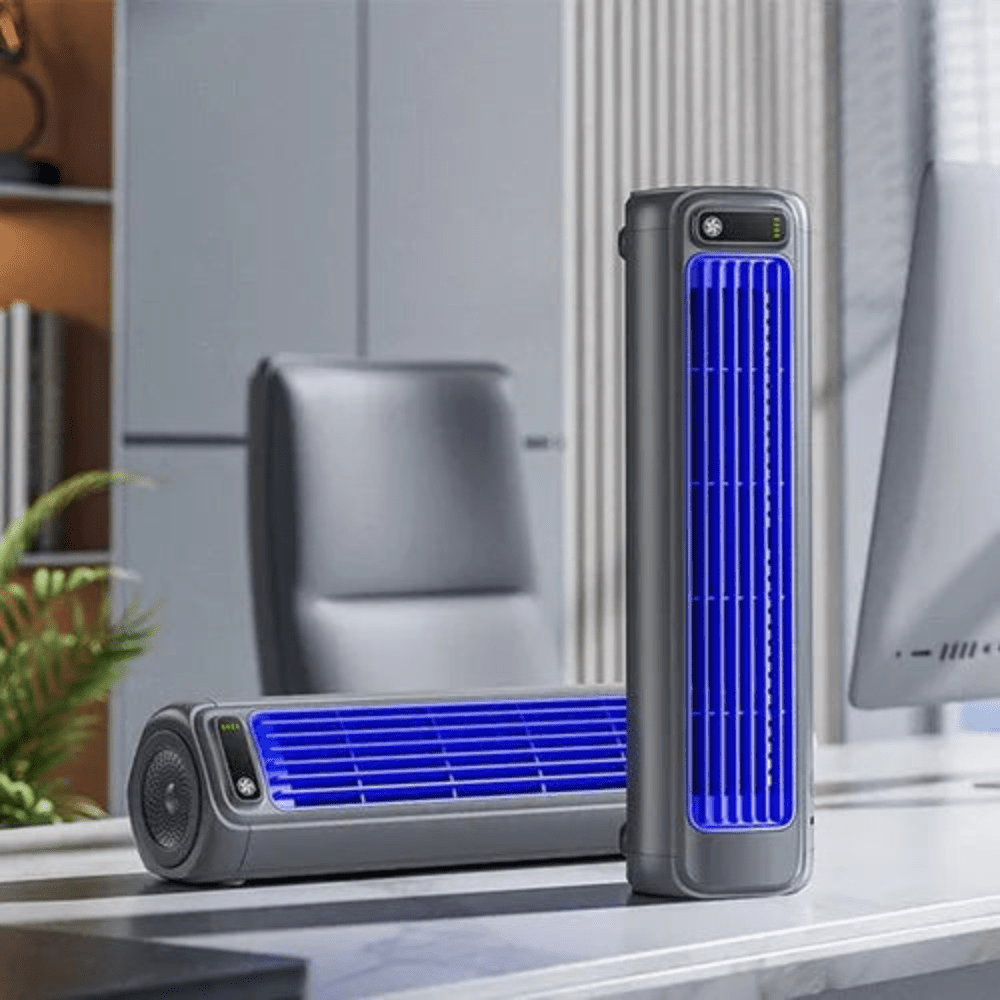 Ventilateur de Bureau Rechargeable Silencieux – Ventilateur Portable Compact 3 Vitesses