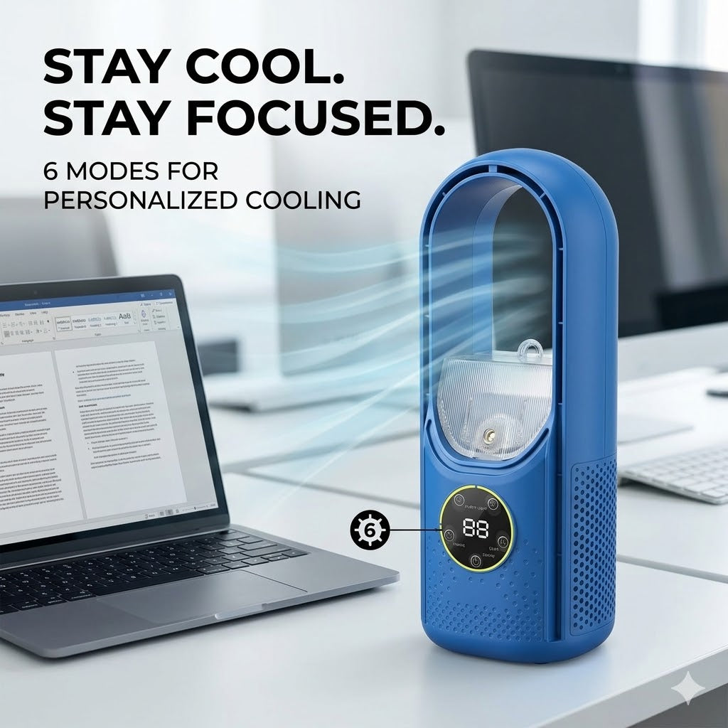 Ventilateur Tour Sans Pales Silencieux pour Bureau