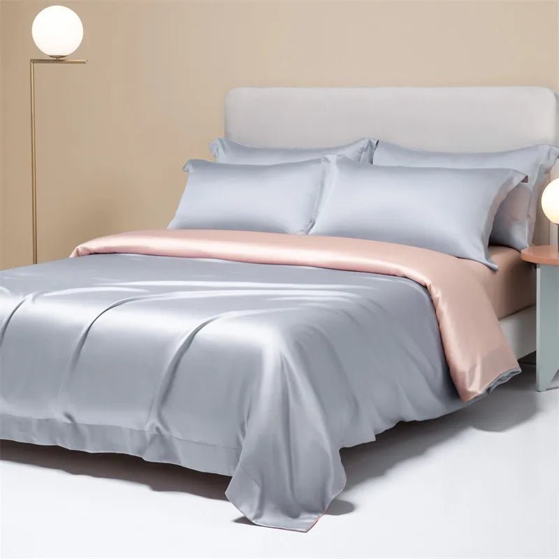 Housse de Couette Rafraîchissante en Fibre de Bambou – Parure de Lit Été (+ 2 Taies)