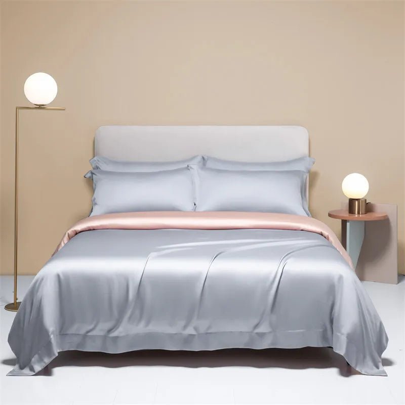 Housse de Couette Rafraîchissante en Fibre de Bambou – Parure de Lit Été (+ 2 Taies)