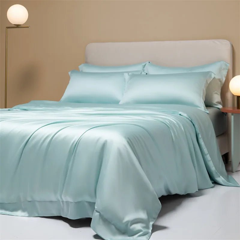 Housse de Couette Rafraîchissante en Fibre de Bambou – Parure de Lit Été (+ 2 Taies)