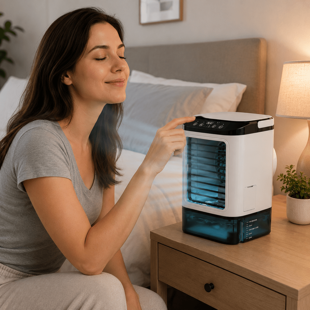 Ventilateur Brumisateur Portable USB – Rafraîchisseur d'Air avec Fonction Spray