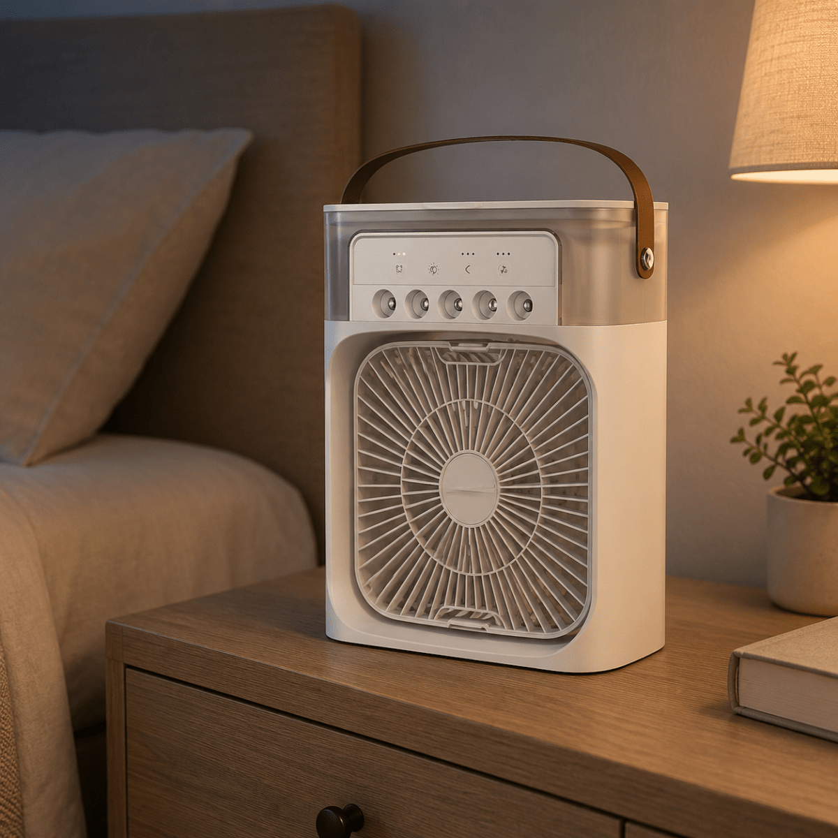 Ventilateur Rafraîchisseur USB – Humidificateur d'Air Portable Rechargeable