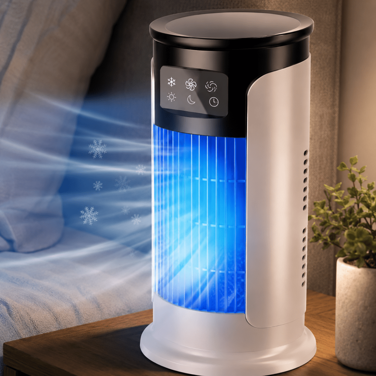 Rafraîchisseur d'Air Portable USB 6 Vitesses – Ventilateur Brumisateur & Humidificateur