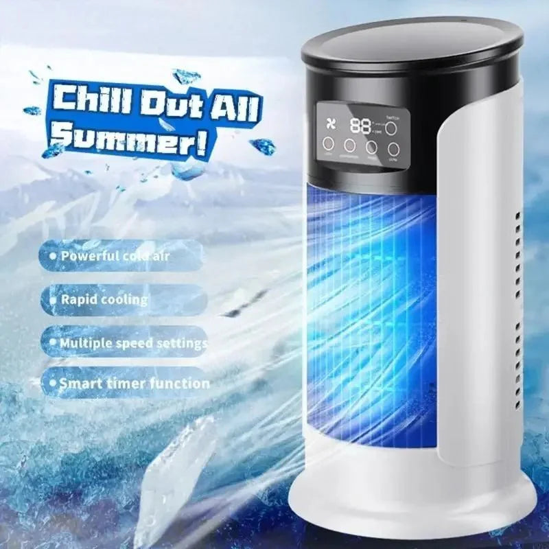 Rafraîchisseur d'Air Évaporatif Portable 6 Vitesses – Ventilateur Silencieux Bureau & Chambre