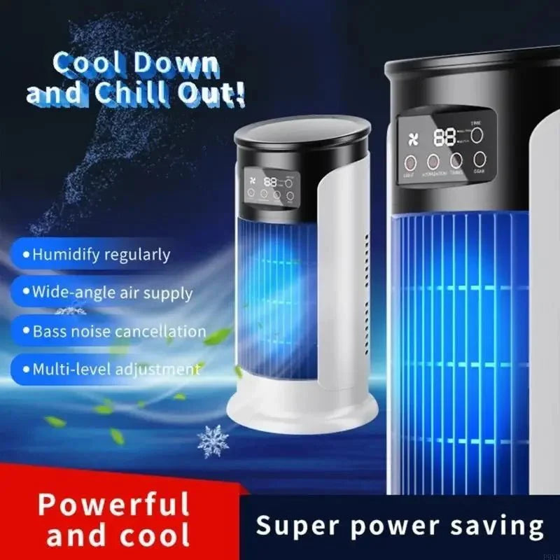 Rafraîchisseur d'Air Portable USB 6 Vitesses – Ventilateur Brumisateur & Humidificateur