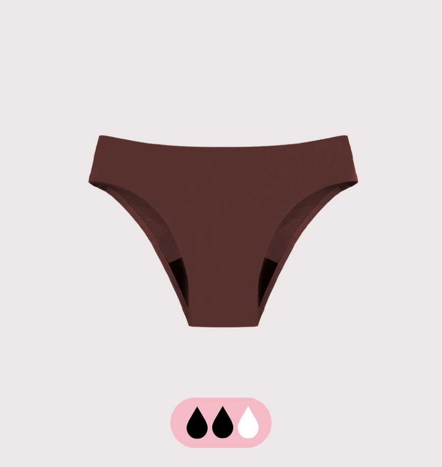 Culotte menstruelle taille haute absorbante lavable femme