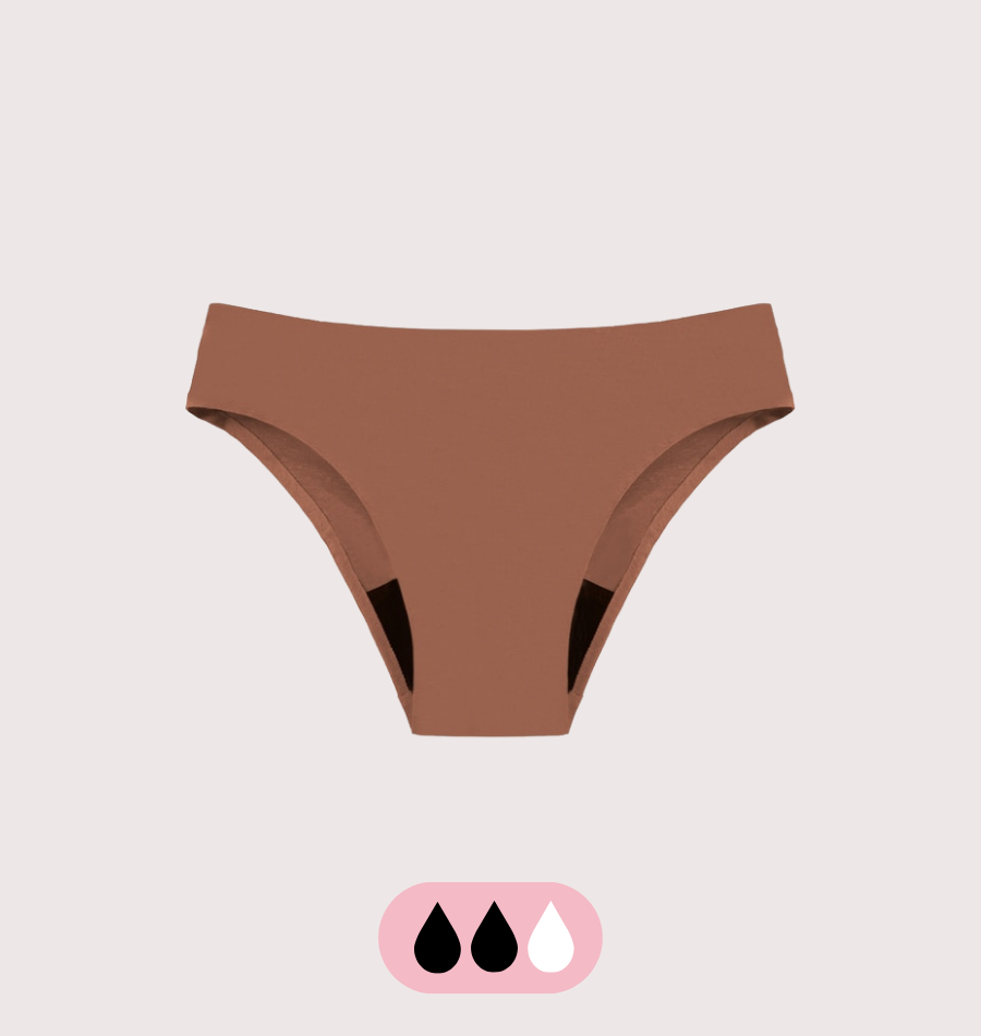 Culotte menstruelle taille haute absorbante lavable femme