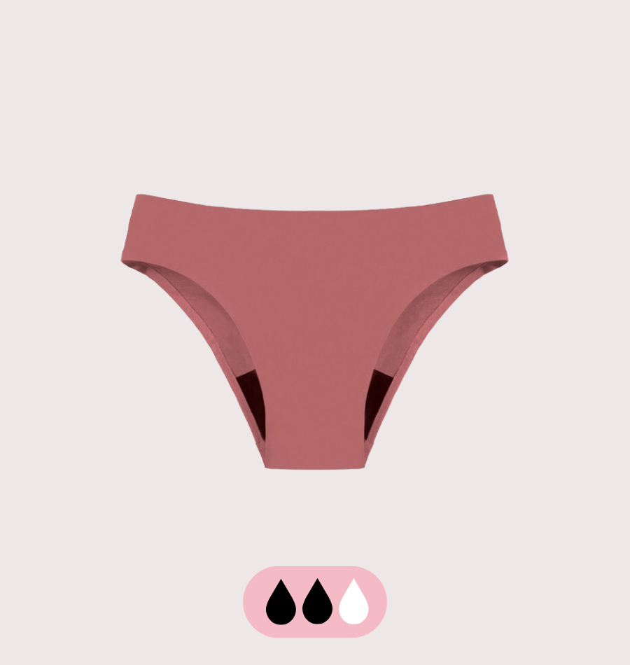 Culotte menstruelle taille haute absorbante lavable femme
