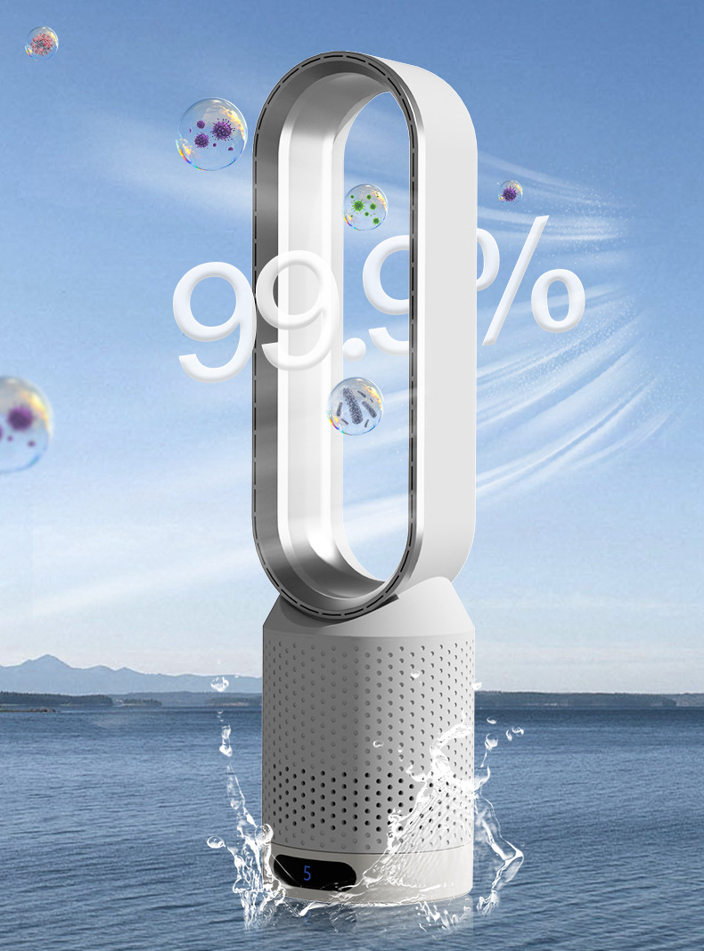 Rafraîchisseur d'Air 3-en-1 Sans Pales avec Purificateur