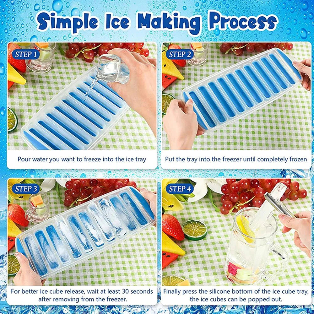 Moule à Glaçons en Silicone pour Bouteille – Bac à Glaçons Pop-Out Sans BPA