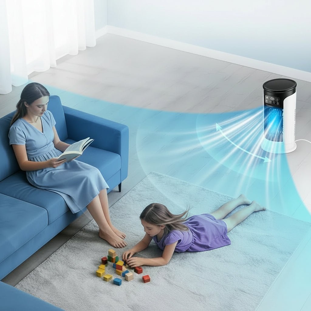 FreshWind Rafraîchisseur 3-en-1 avec Humidificateur et LED