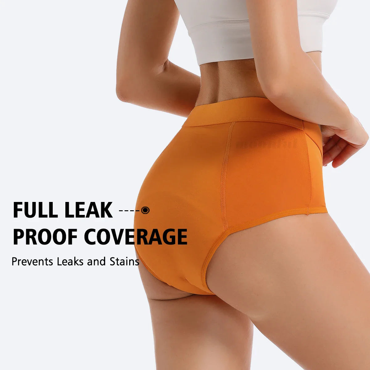 Culottes menstruelles flux abondant lot 3 pièces taille haute