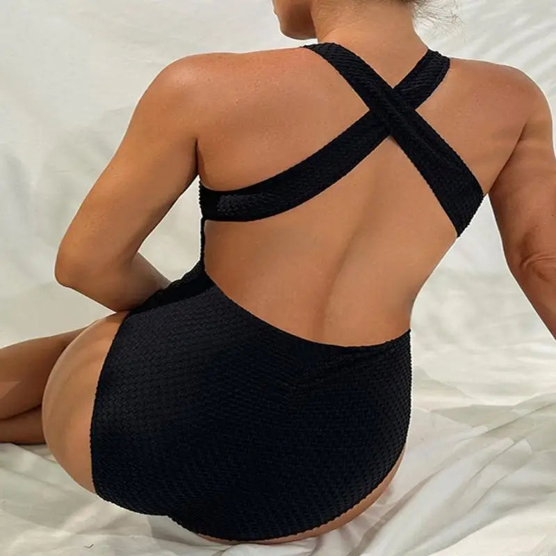 Maillot de bain maternité une pièce col licou grossesse plage