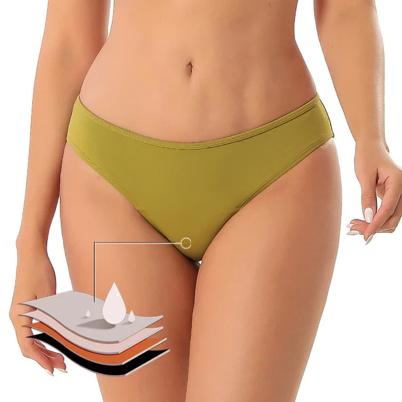 Bikini menstruel absorbant piscine 2 pièces femme