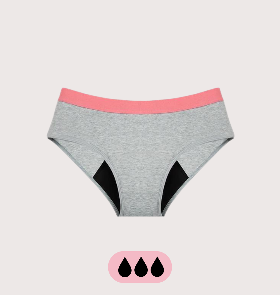 Culotte menstruelle hipster adolescente absorbante lavable