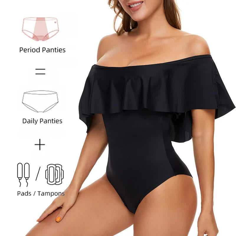 Maillot une pièce période technique anti-fuite piscine femme