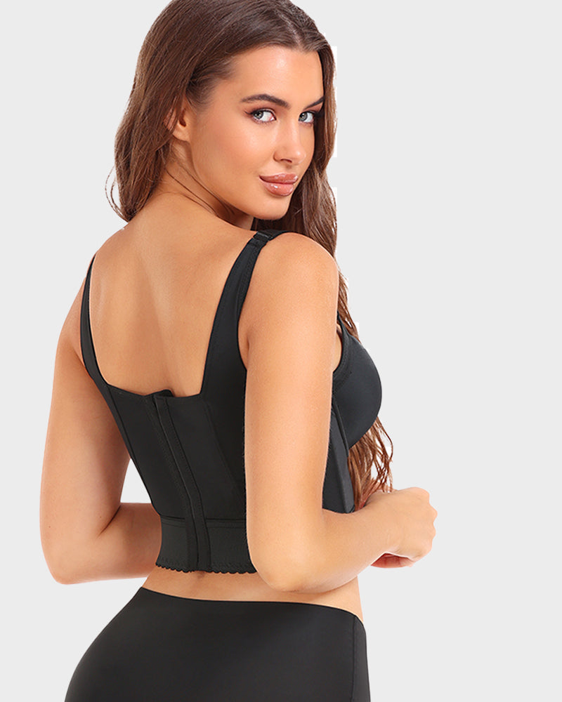 Soutien-gorge longline sculptant armatures push-up femme