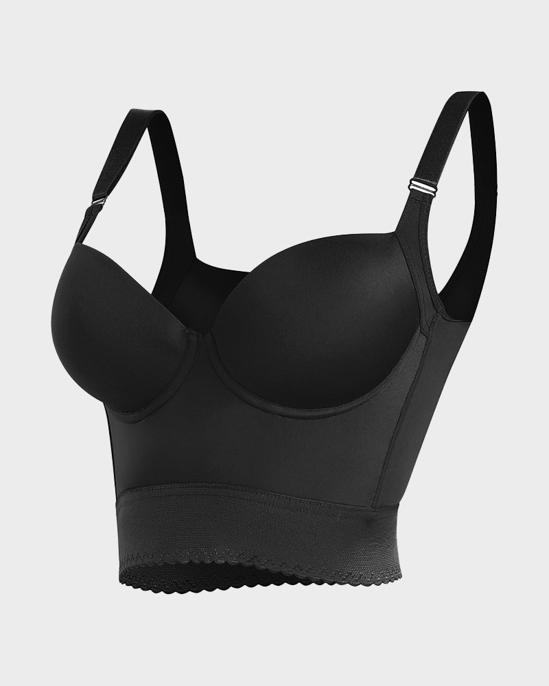 Soutien-gorge longline sculptant armatures push-up femme