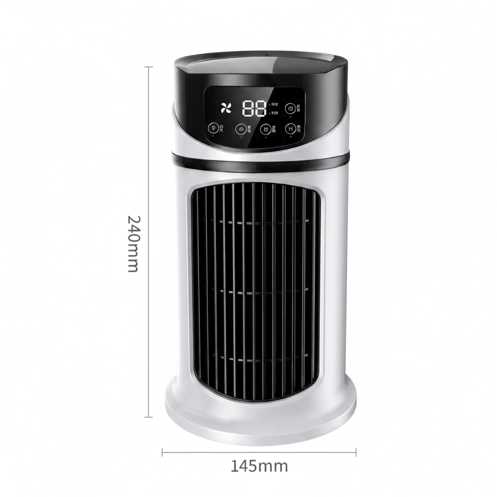 Rafraîchisseur d'Air Portable USB 6 Vitesses – Ventilateur Brumisateur & Humidificateur