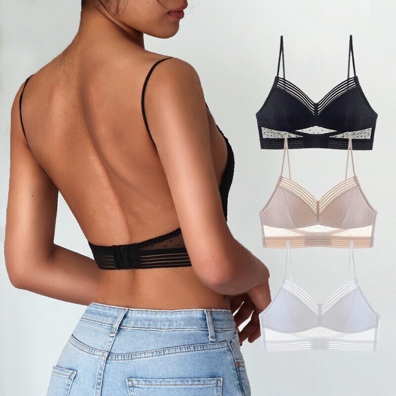 Bralette dos nu sans armatures maintien féminin femme