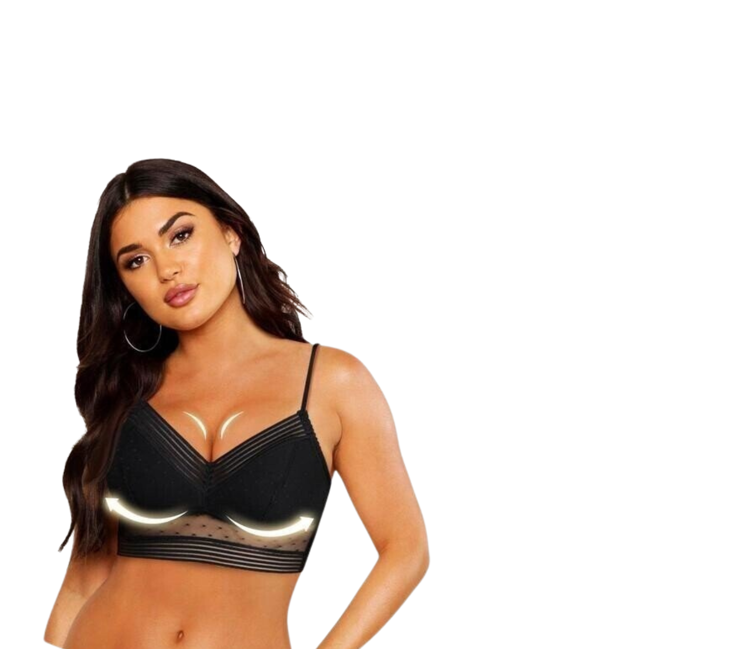 Bralette dos nu sans armatures maintien féminin femme