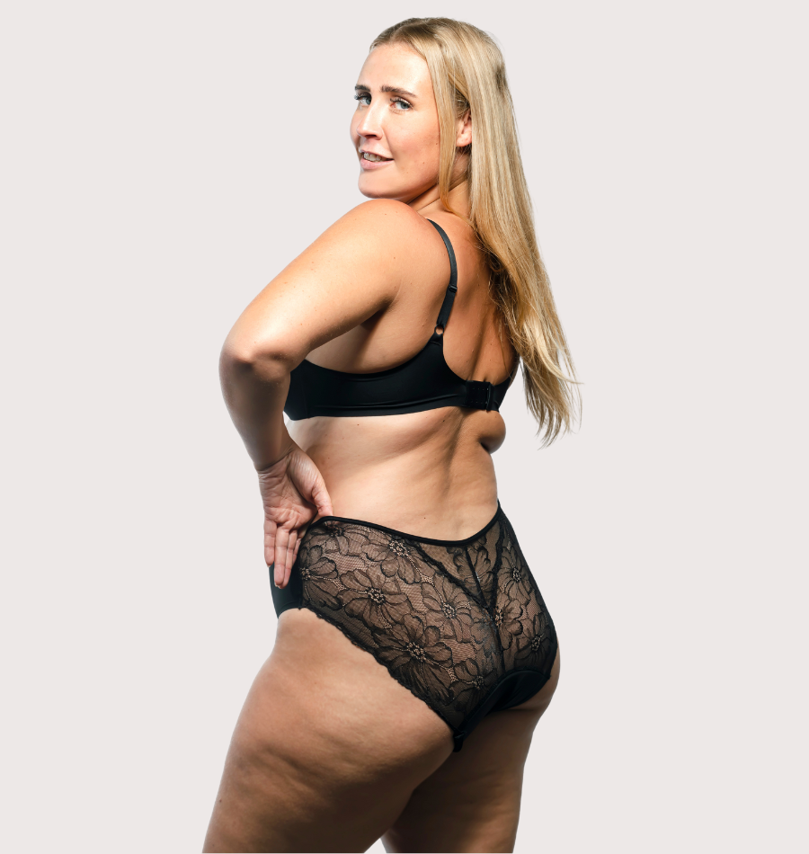 Culotte menstruelle imprimé floral absorbante élégante femme